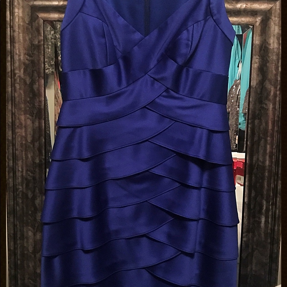 London Times size 4 bright blue formal dress.